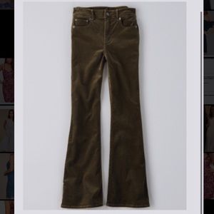 AE Super High-Waisted Corduroy Flare Pant